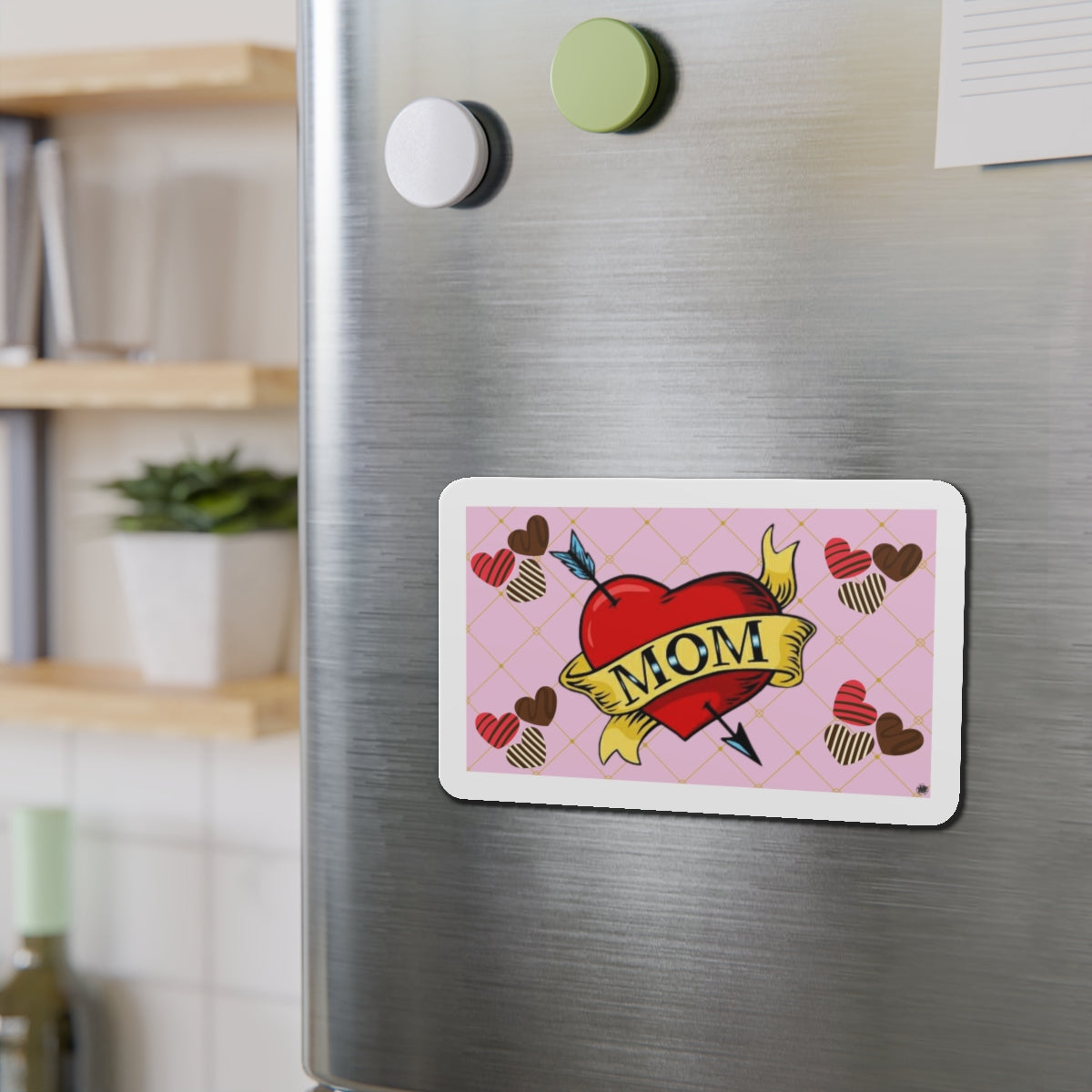 Mom Heart Tattoo Die-Cut Magnet — Mom Tribute