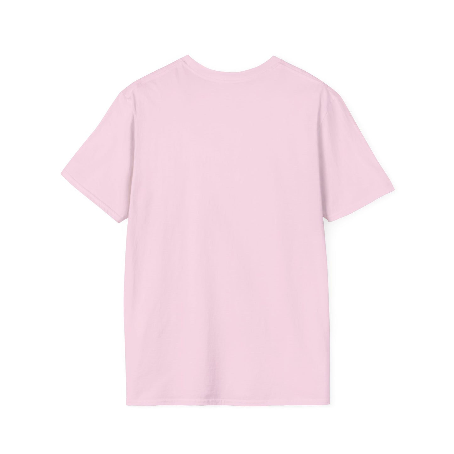Floral Skull and Dragonfly Tattoo Art (Pink) - Unisex Softstyle T-Shirt