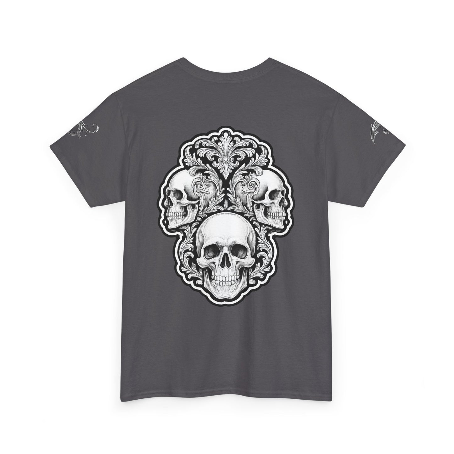 Skulls Filigree - Charcoal T-Shirt