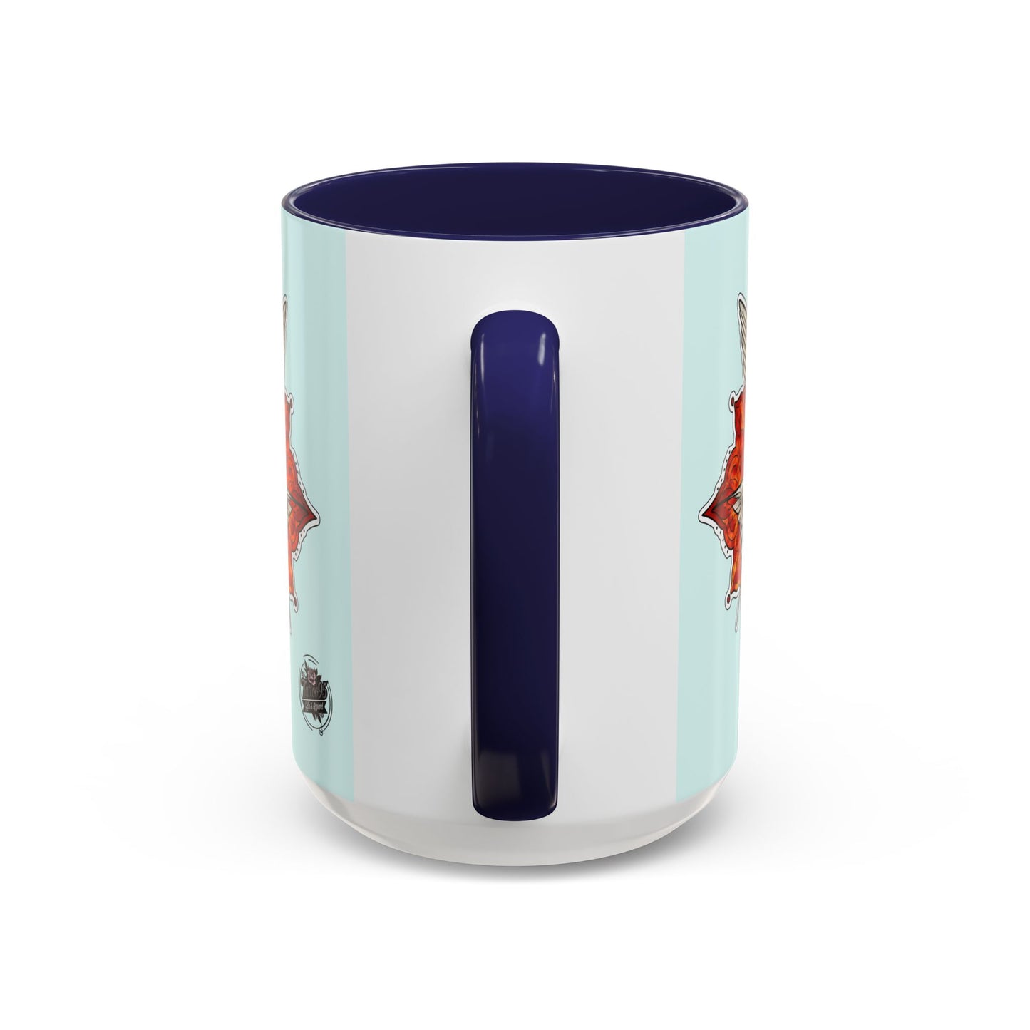 Swallow & Autumn Leaf Accent Coffee Mug — Ceramic Bird Lover Gift (11/15oz)