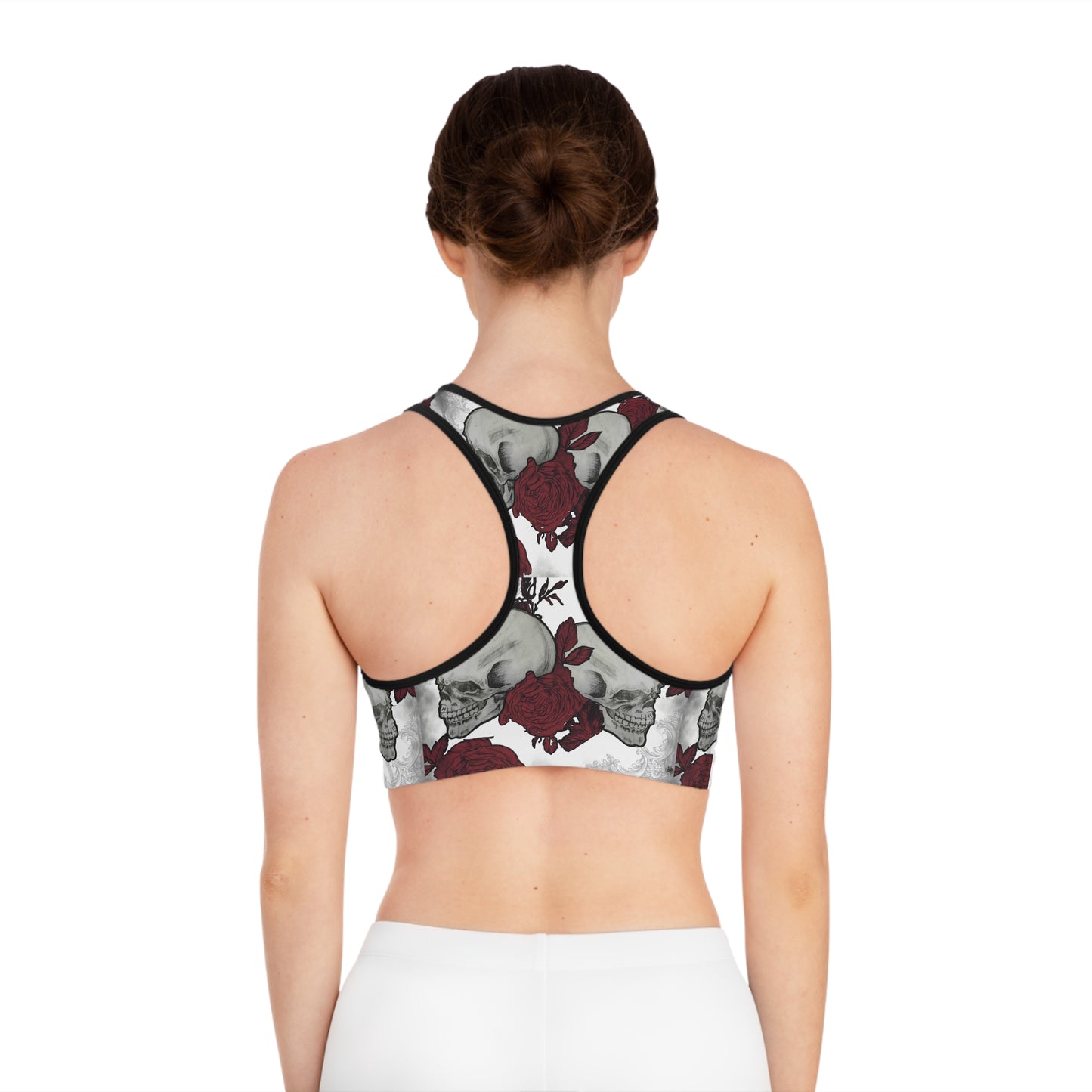 Skulls and Roses - Sports Bra