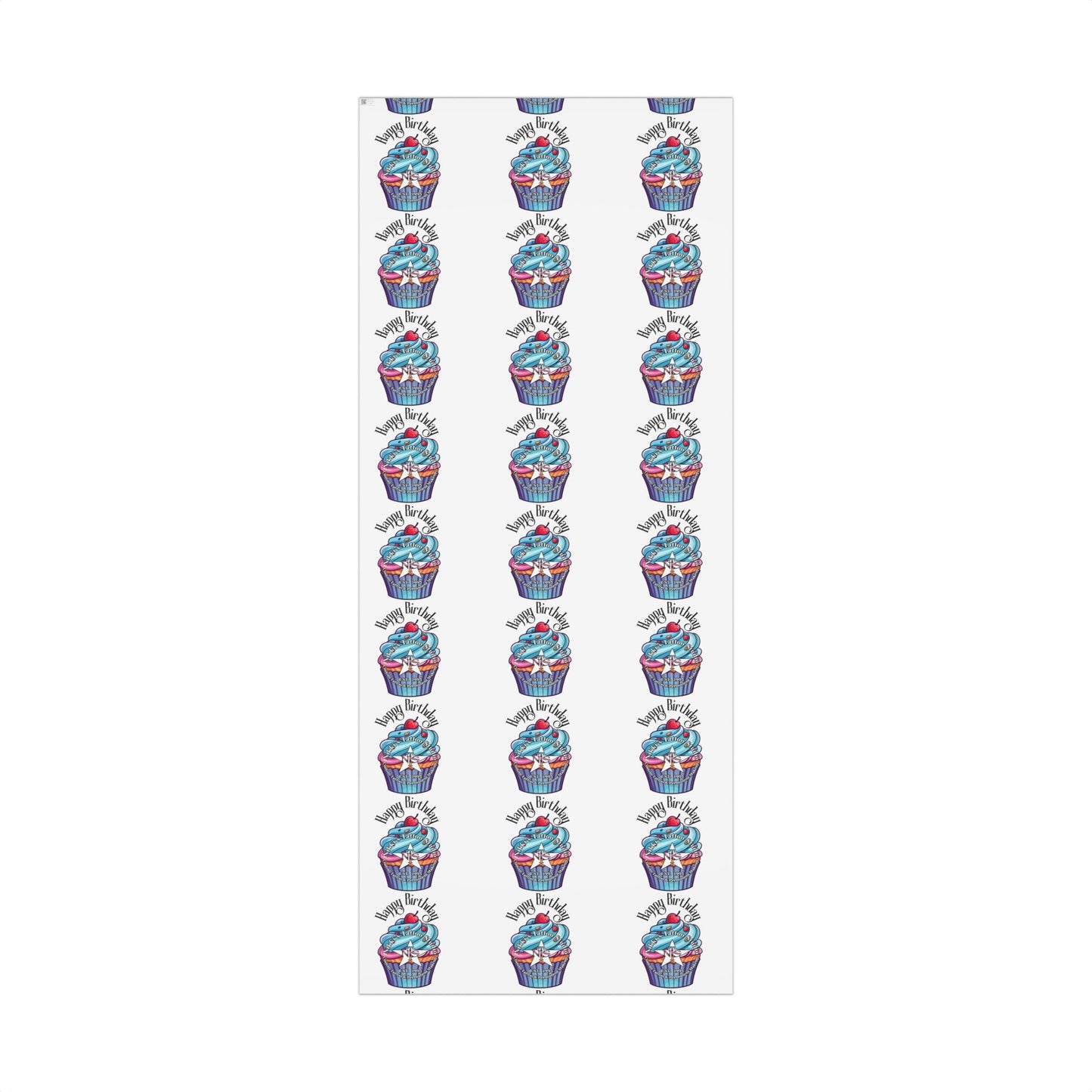 Nikki's Tattoo Studio Collection - Happy Birthday Gift Wrapping - Cupcake