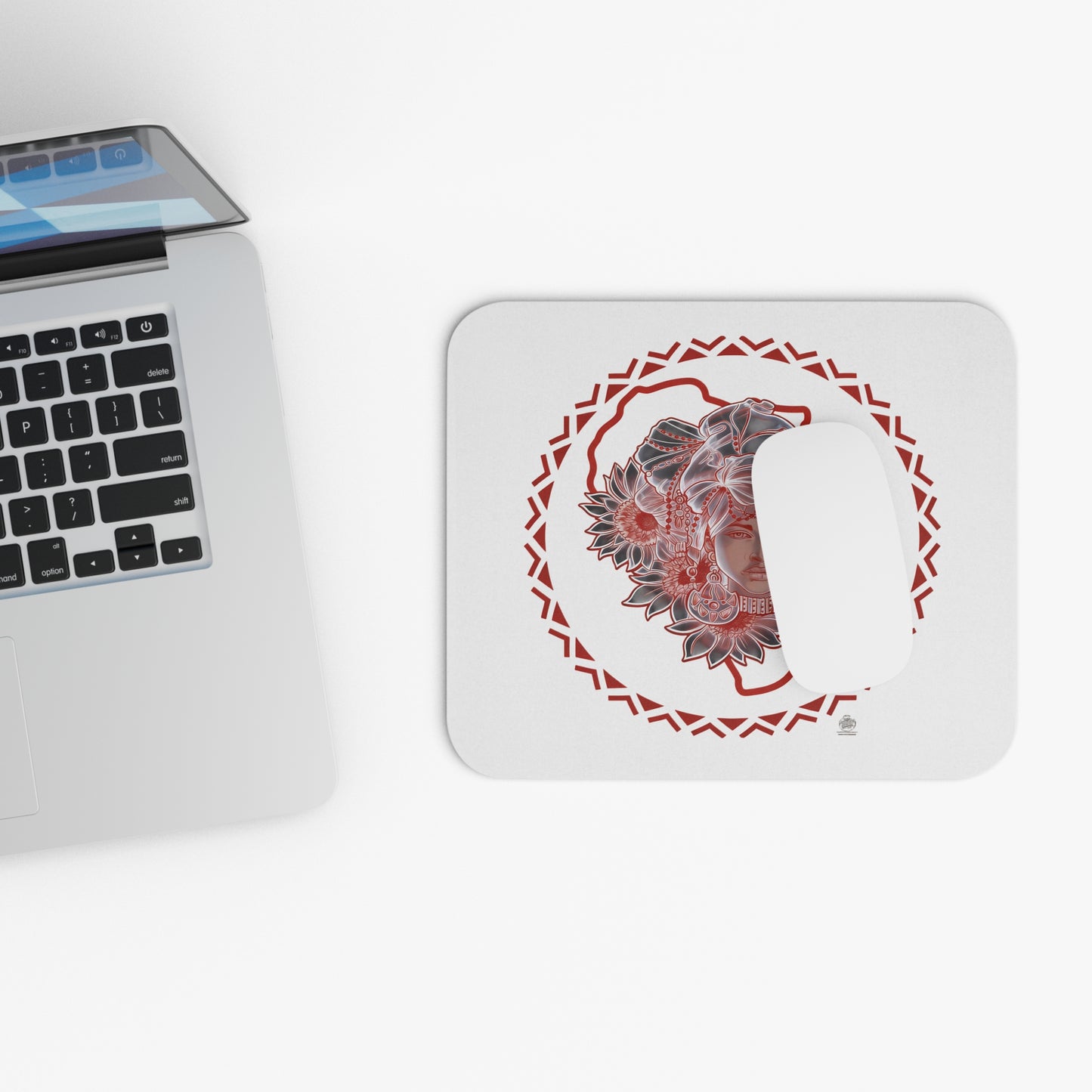 Sacred Beauty - Mouse Pad — Slim Rectangular Desk Mat