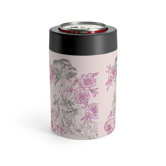 Flowing Geisha Can Holder — Insulated Stainless Steel 12oz Cooler