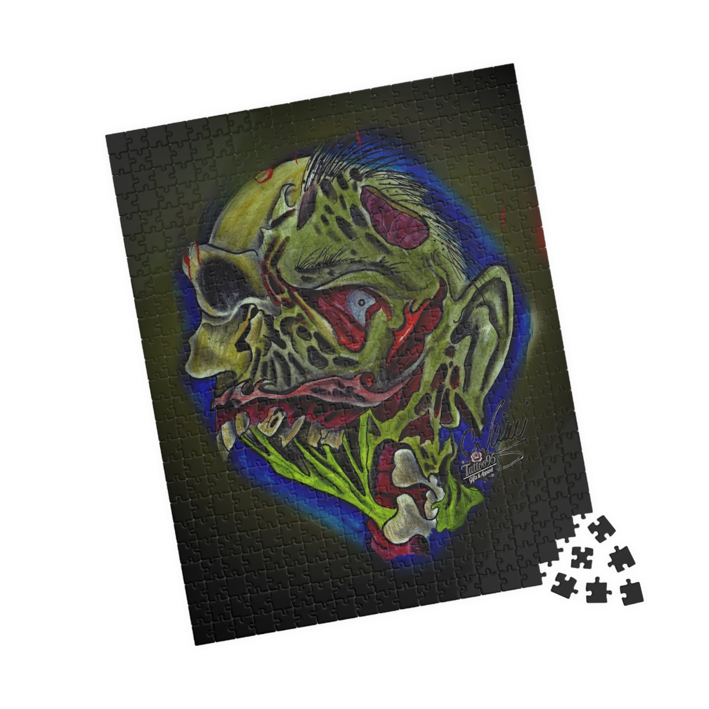 Zombie King of the Dead Puzzle — 110/252/520-Piece Halloween Horror Jigsaw