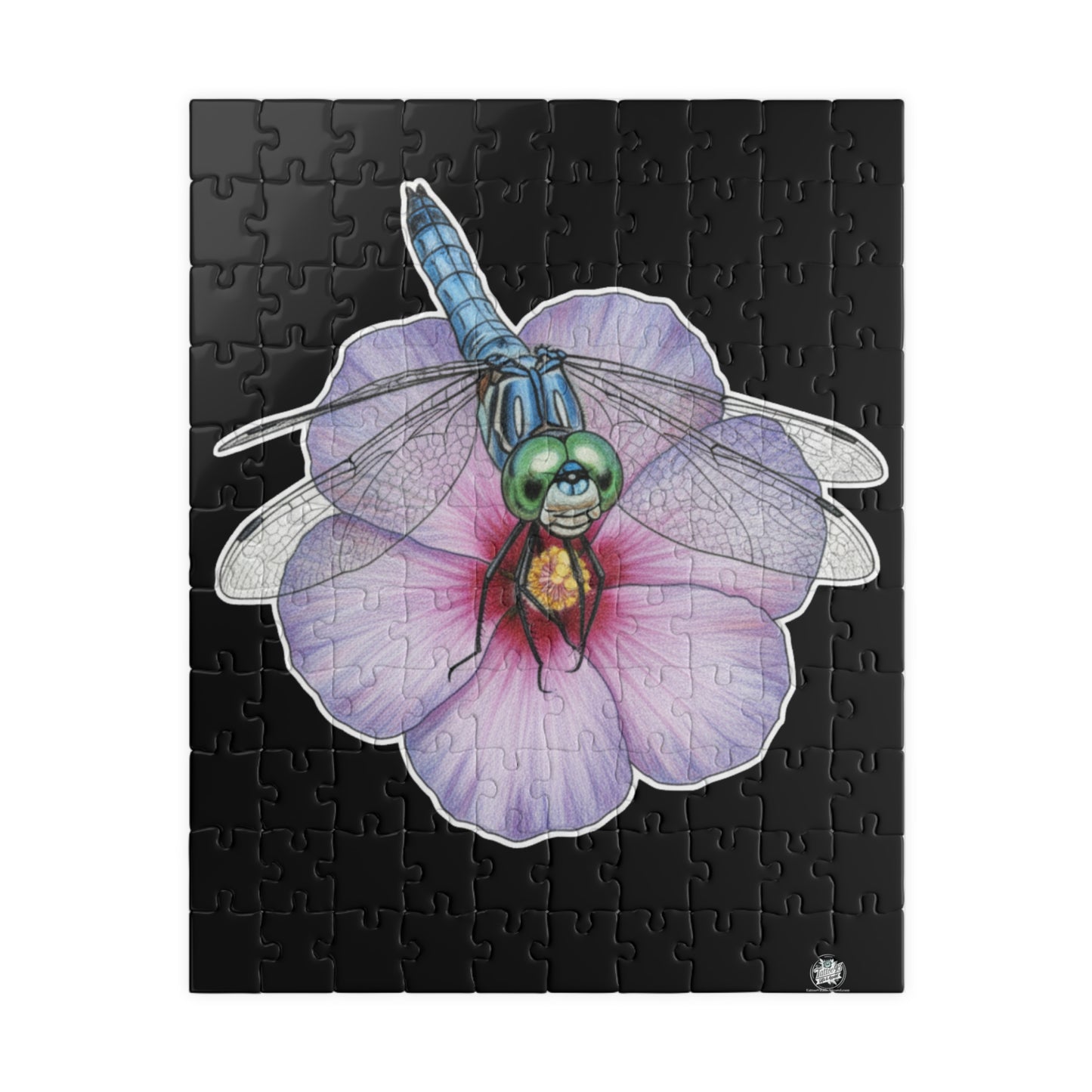 Dragonfly Hibiscus- Jigsaw Puzzle — 110/252/520/1014 - Piece Magical Artwork