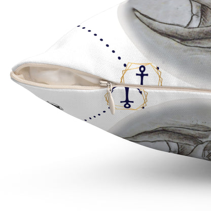 Vintage Sailor Girl Artwork - Pillow