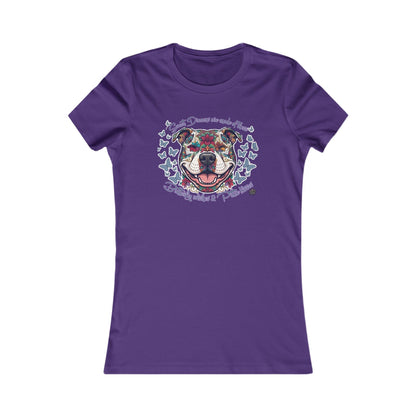 Butterfly Wishes & Pittie Kisses Artwork - TShirt - Ladies Tee