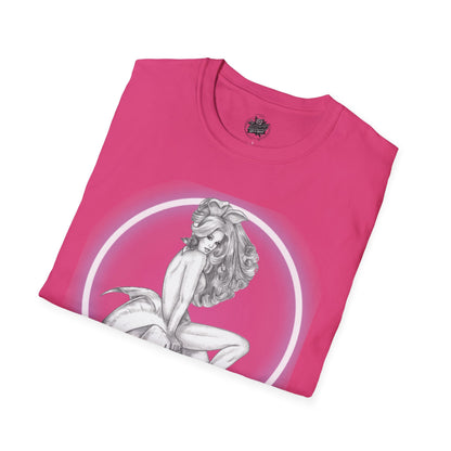 Pretty Bunny Vintage Artwork - Unisex Soft-Style T-Shirt