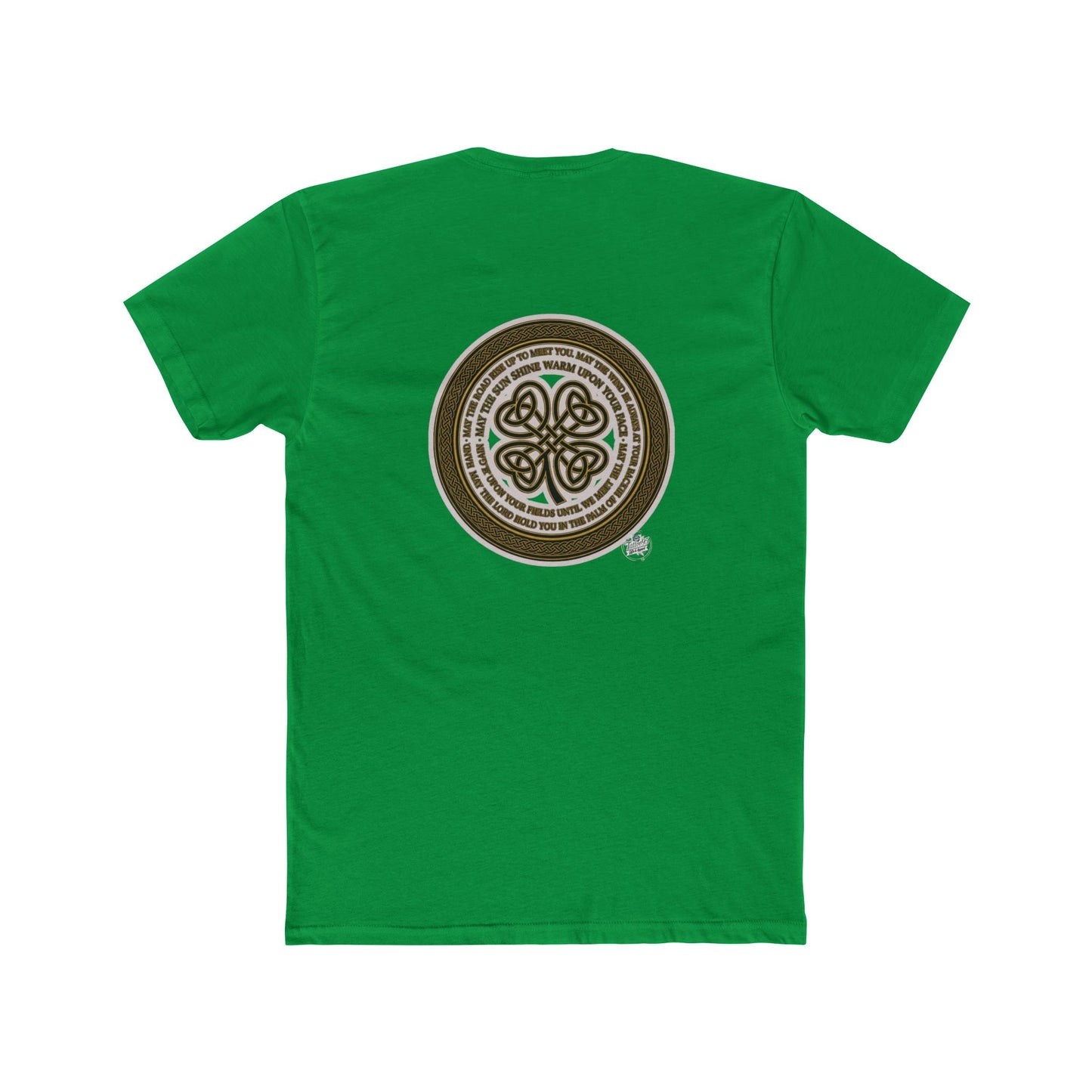 Irish Skull St. Paddy’s Day Tee — Relaxed Fit Crew with Back Tattoo Artwork
