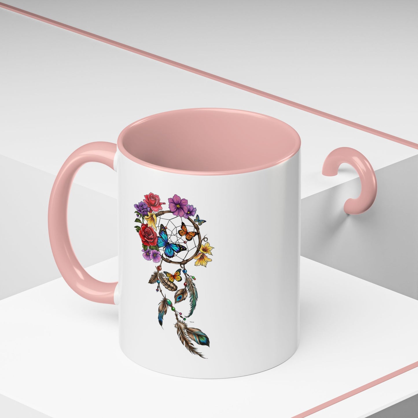 Dreamcatcher & Butterflies - Mug, 11oz and 15oz - Coffee, Tea or Hot Chocolate