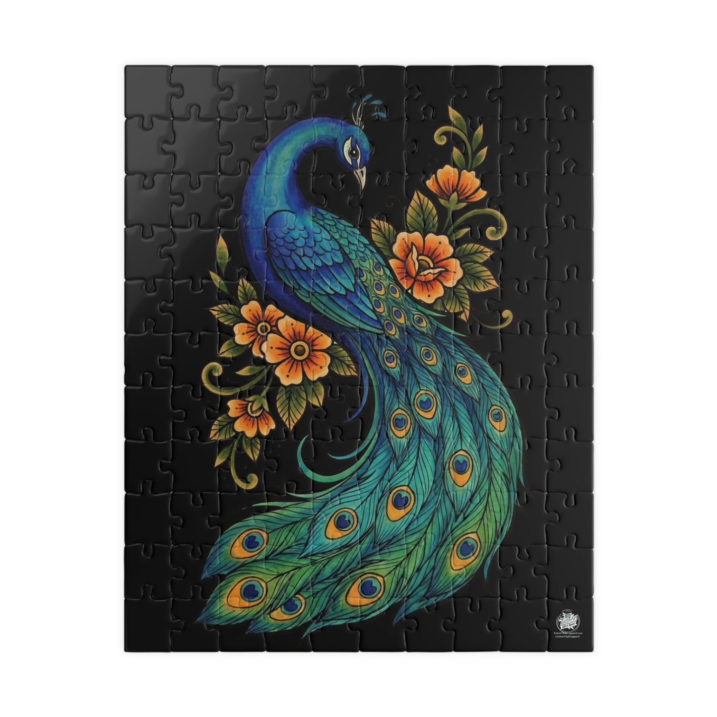 Floral Peacock - Puzzles, 110 pieces, 252 pieces, 520 pieces, 1014 pieces