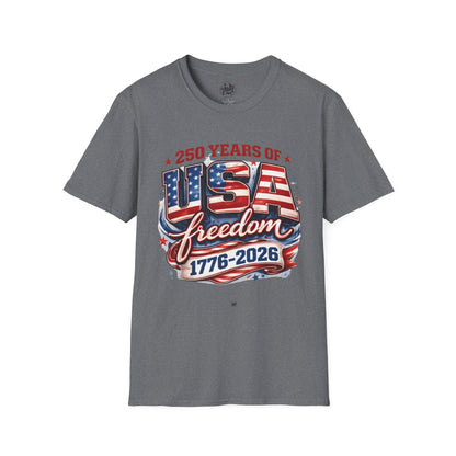 250 Years of Freedom - Happy Birthday America Unisex Tshirt, tees for women and men