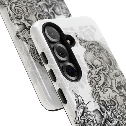 Cascading Skulls - Tough Phone Cases Available in most Galaxy series.