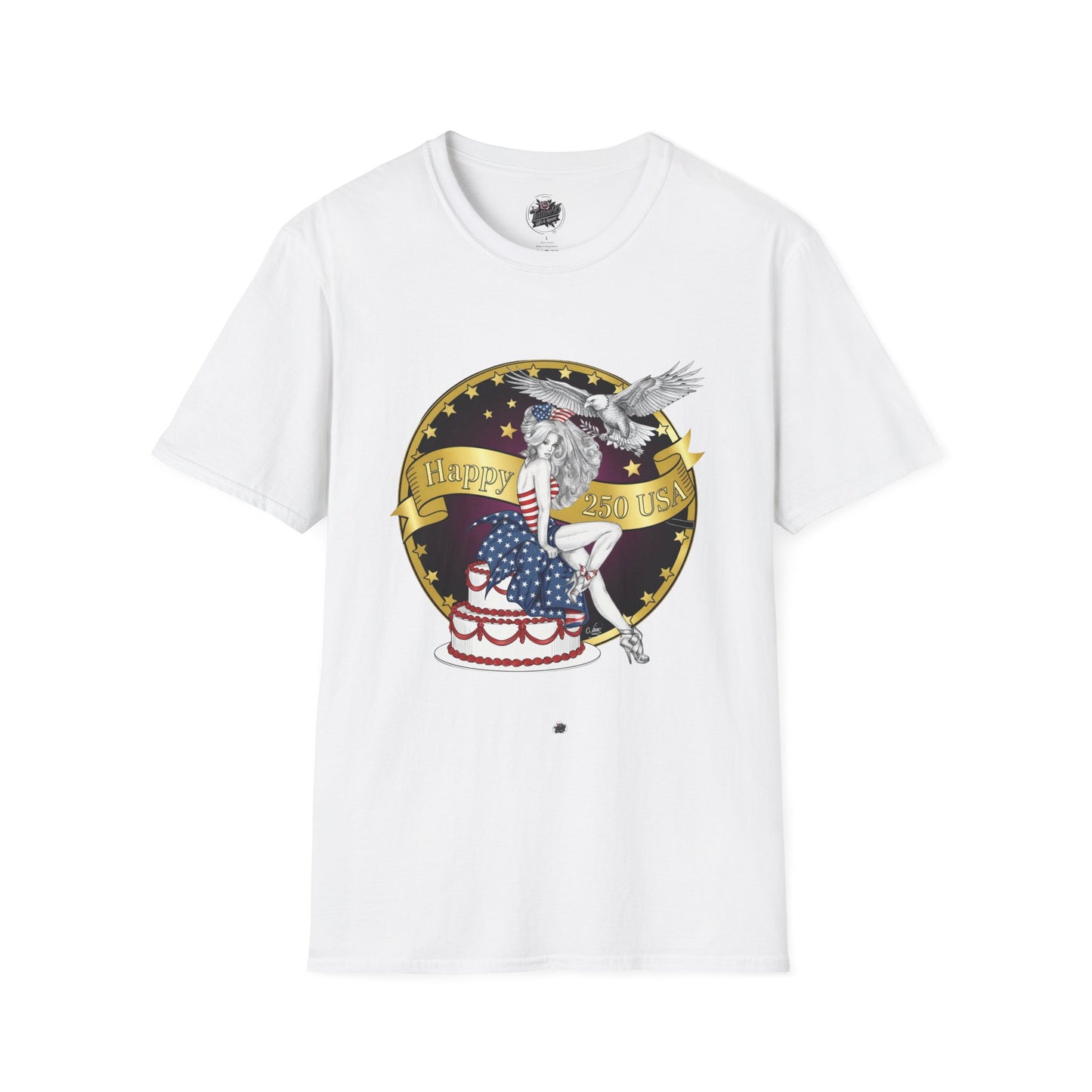 Patriotic '250 Years of Faith in the USA' T-Shirt — Happy Birthday America