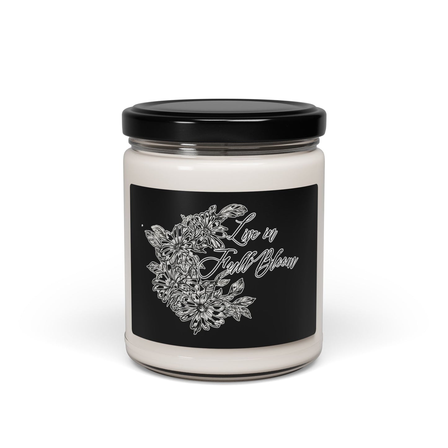 Live In Full Bloom 9oz Candle, Long-Burn Aromatic Candle Scented and unscented.
