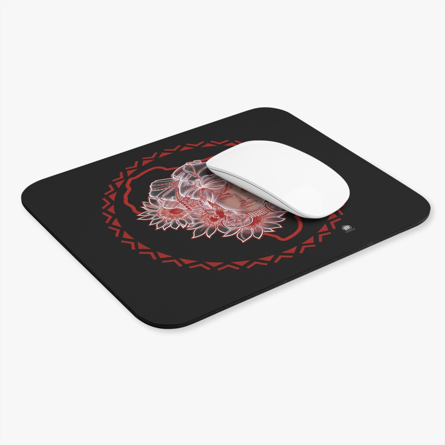 Gele Girl - Mouse Pad — Slim Rectangular Desk Mat
