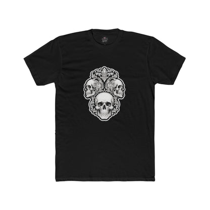Skulls Filigree Crew Tee — Unisex Cotton Skull Filigree T-Shirt
