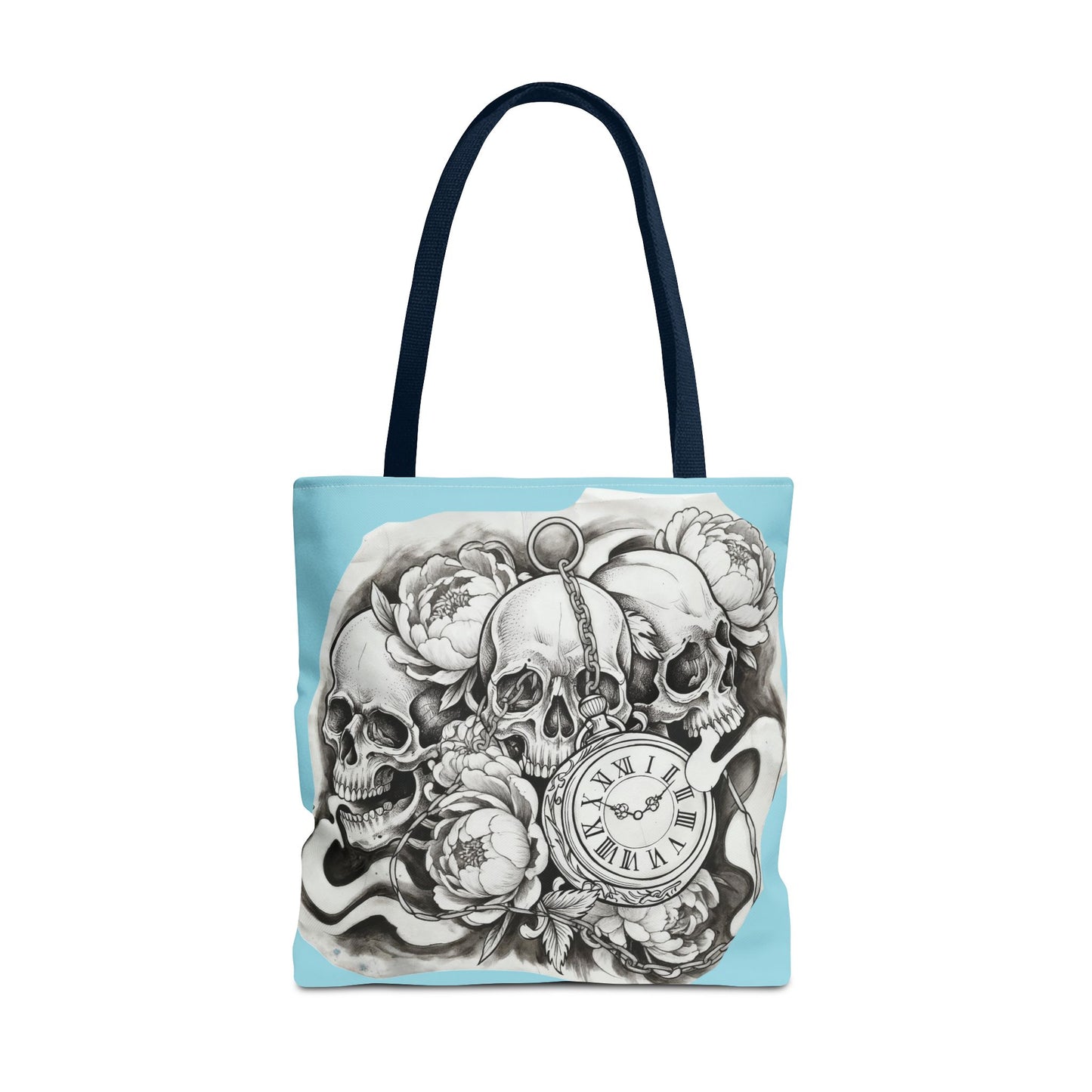 Skull Time - Tote Bag — Gothic Vintage Tattoo Art