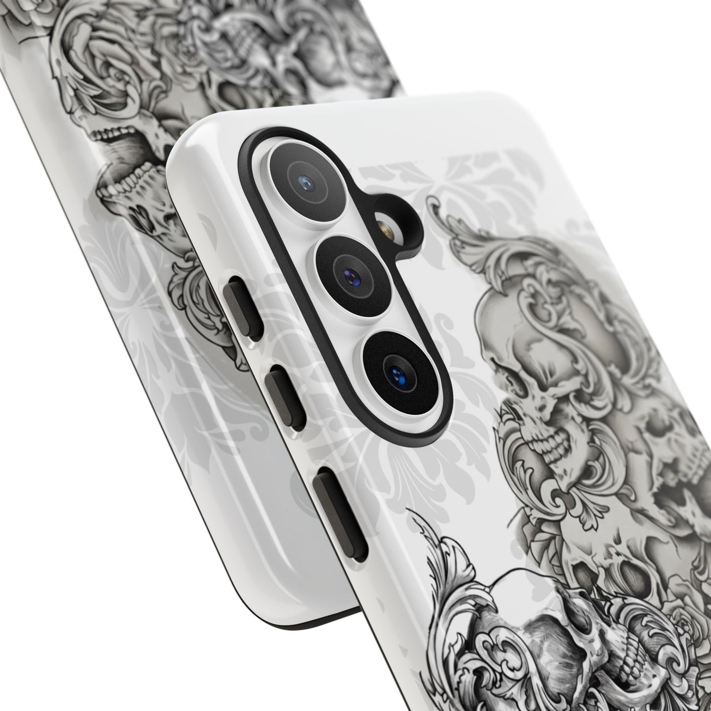 Cascading Skulls - Tough Phone Cases Available in most Galaxy series.