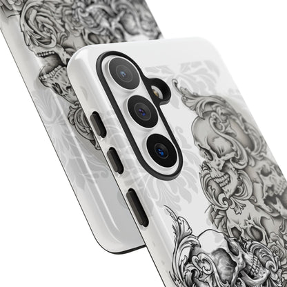 Cascading Skulls - Tough Phone Cases Available in most Galaxy series.