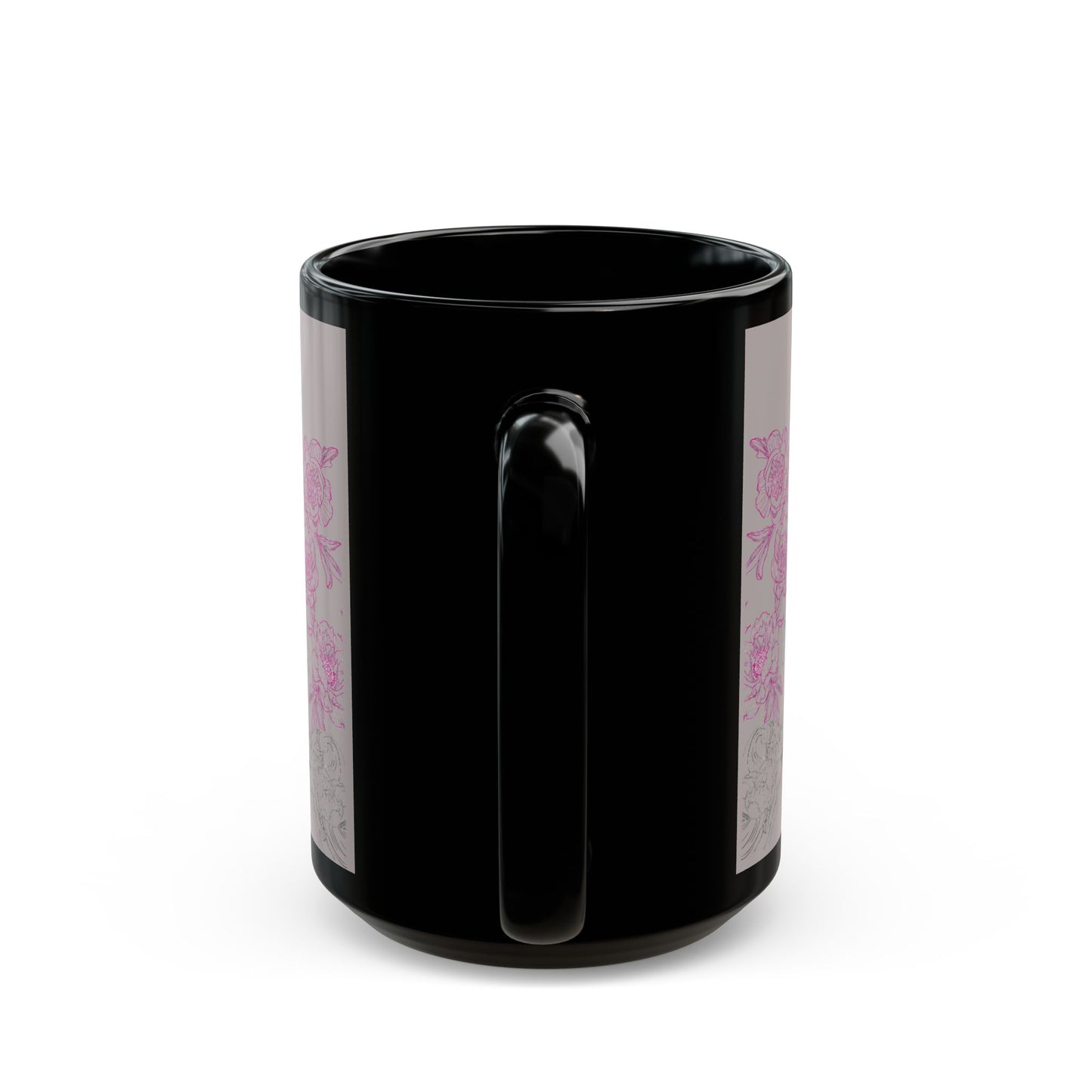 Flowing Geisha Tattoo - Coffee Mug — 11oz & 15oz - Choose Background Color