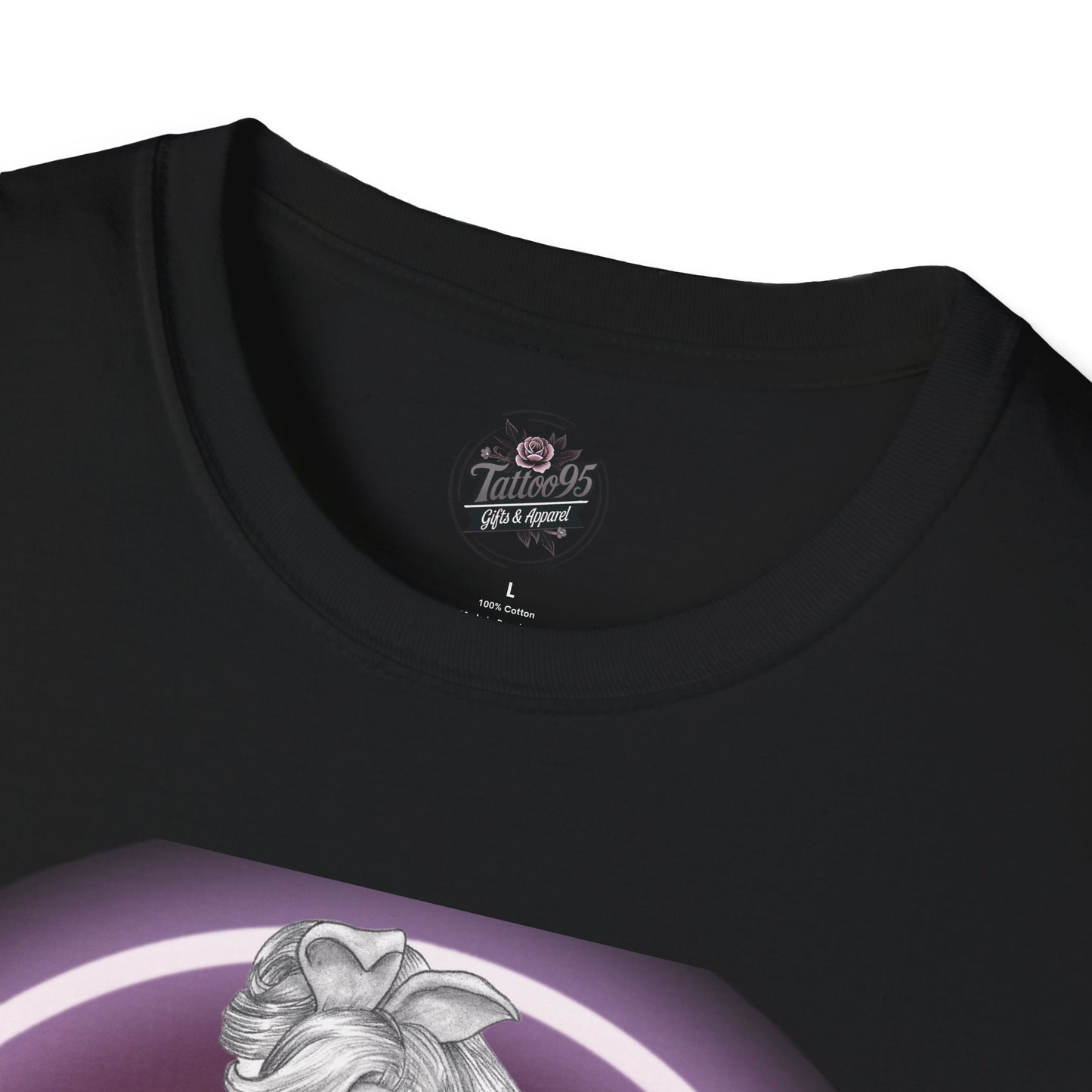 Pretty Bunny Vintage Artwork - Unisex Soft-Style T-Shirt
