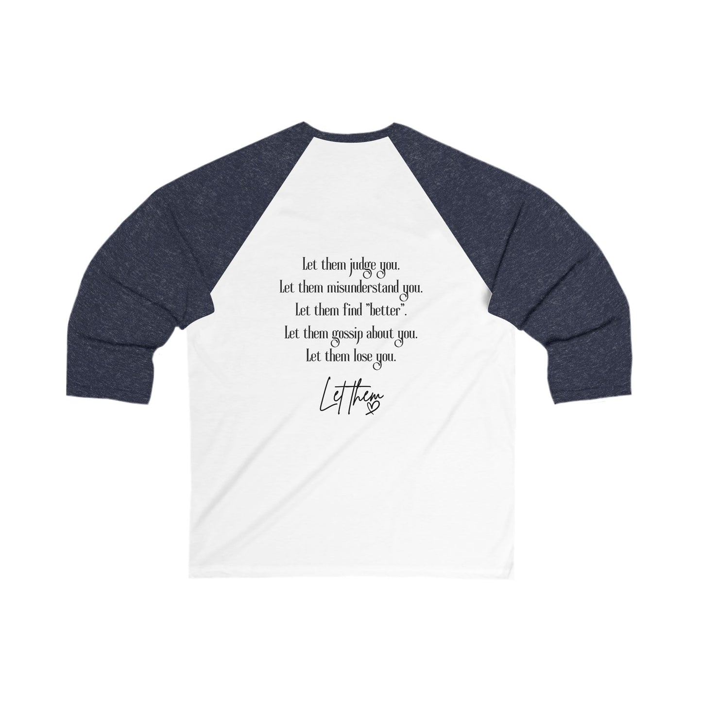 Let Them Tattoo-Baseball Tee Style Graphic Raglan for Rebels & Free Spirits
