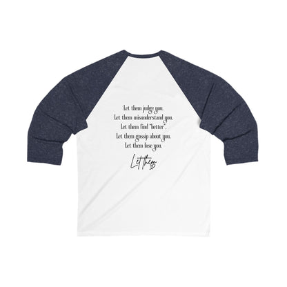 Let Them Tattoo-Baseball Tee Style Graphic Raglan for Rebels & Free Spirits