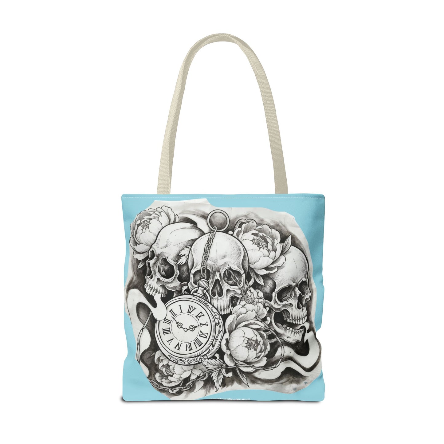 Skull Time - Tote Bag — Gothic Vintage Tattoo Art