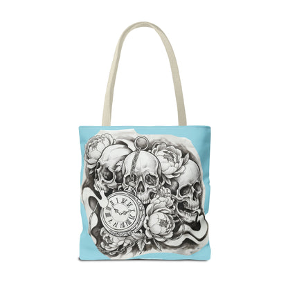 Skull Time - Tote Bag — Gothic Vintage Tattoo Art