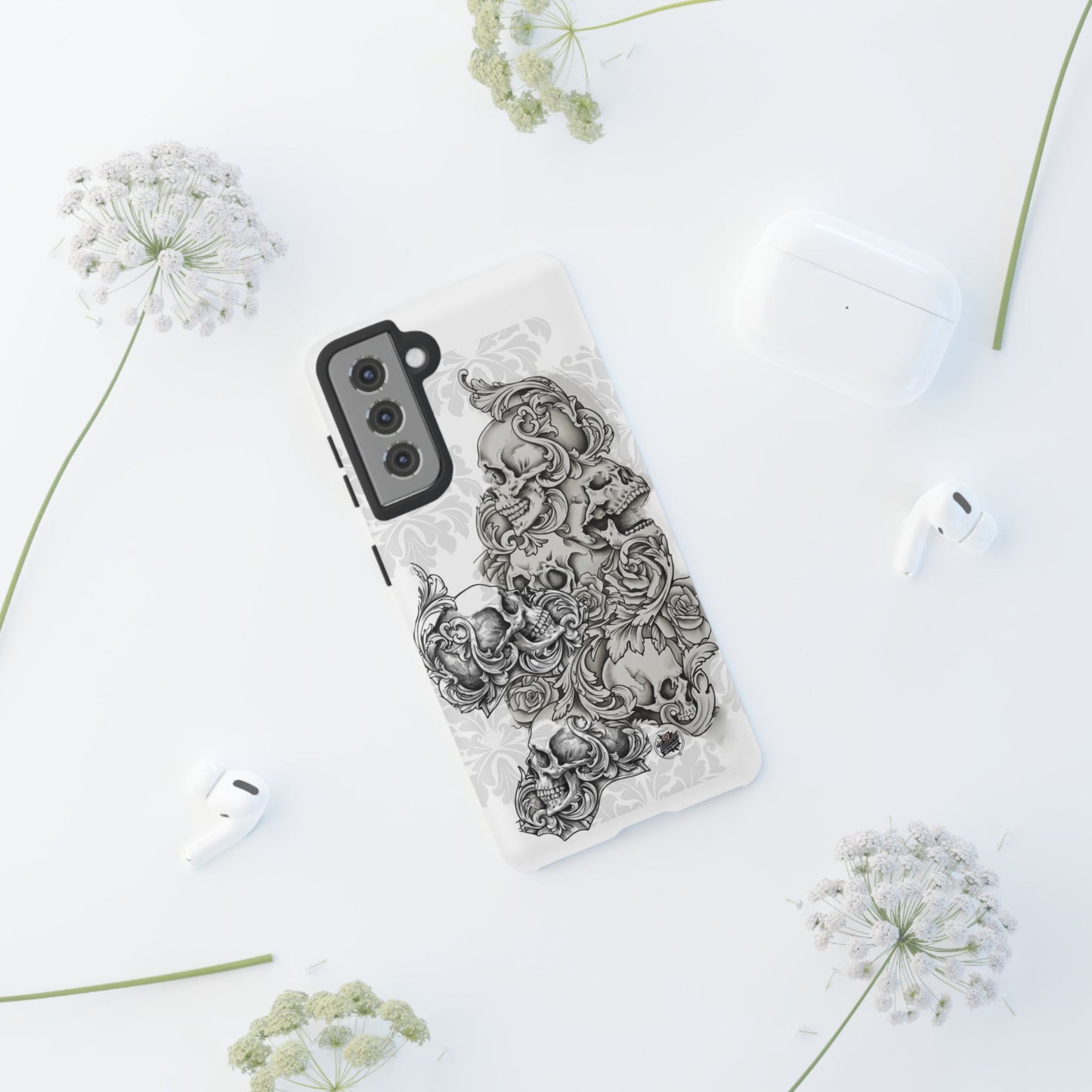 Cascading Skulls - Tough Phone Cases Available in most Galaxy series.