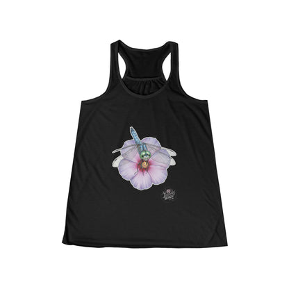 Dragonfly Hibiscus - Ladies Razorback Tank Top