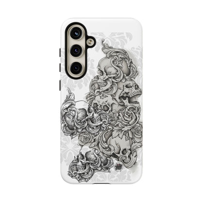 Cascading Skulls - Tough Phone Cases Available in most Galaxy series.