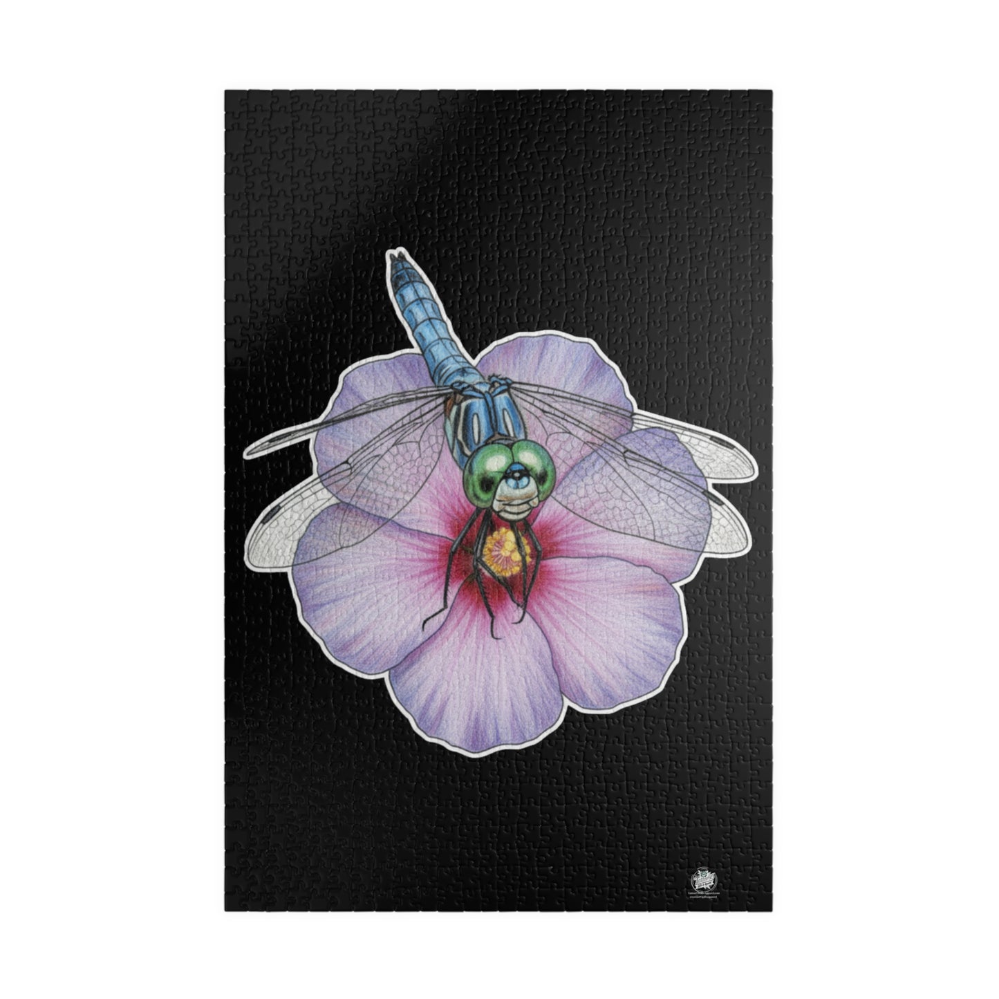 Dragonfly Hibiscus- Jigsaw Puzzle — 110/252/520/1014 - Piece Magical Artwork