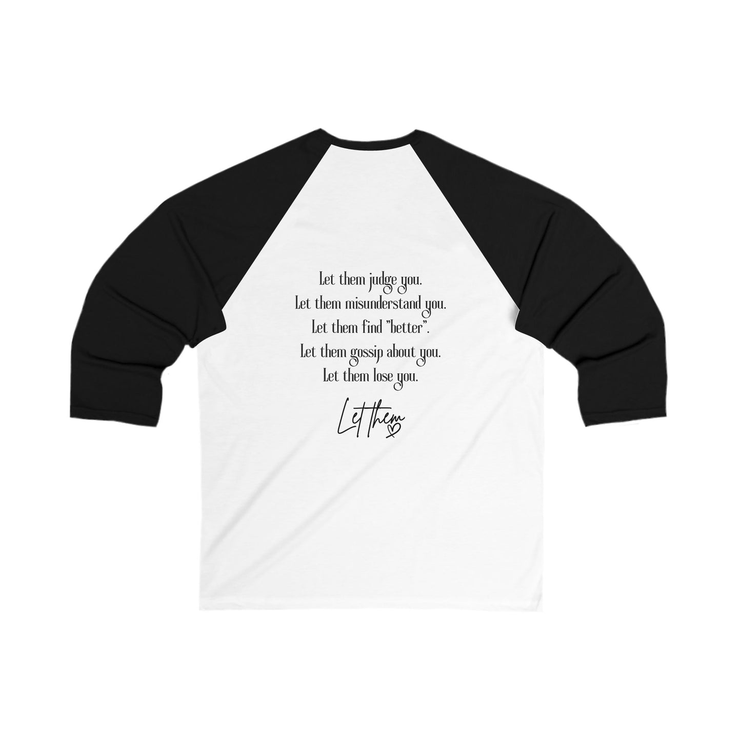 Let Them Bird Tattoo Baseball Tee — 3/4 Sleeve Shirt