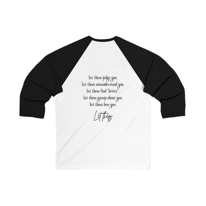 Let Them Bird Tattoo Baseball Tee — 3/4 Sleeve Shirt