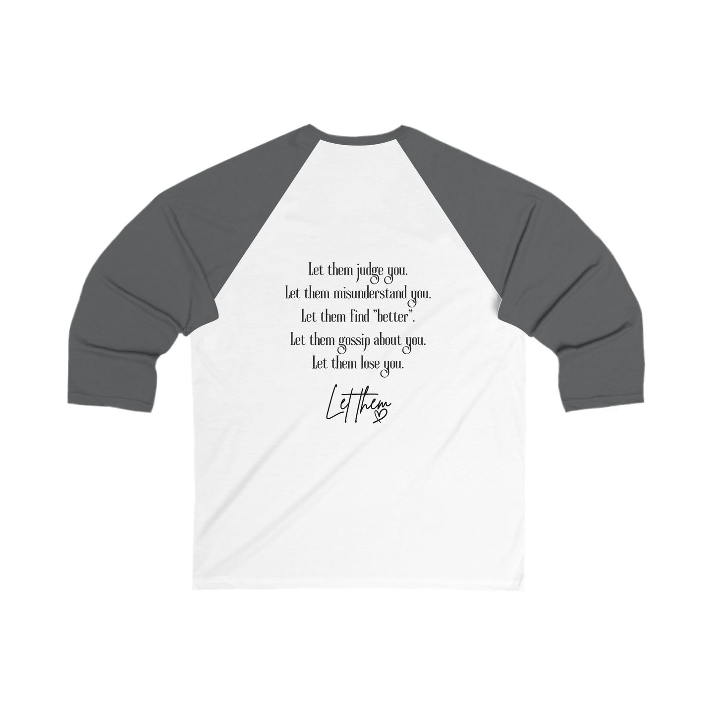 Let Them Tattoo-Baseball Tee Style Graphic Raglan for Rebels & Free Spirits