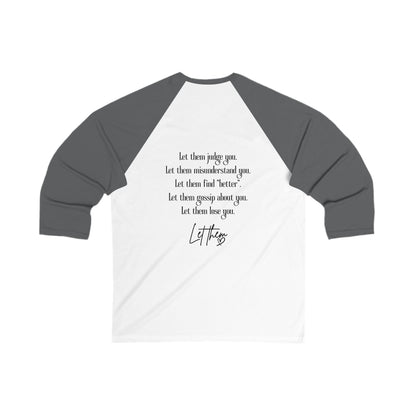 Let Them Tattoo-Baseball Tee Style Graphic Raglan for Rebels & Free Spirits