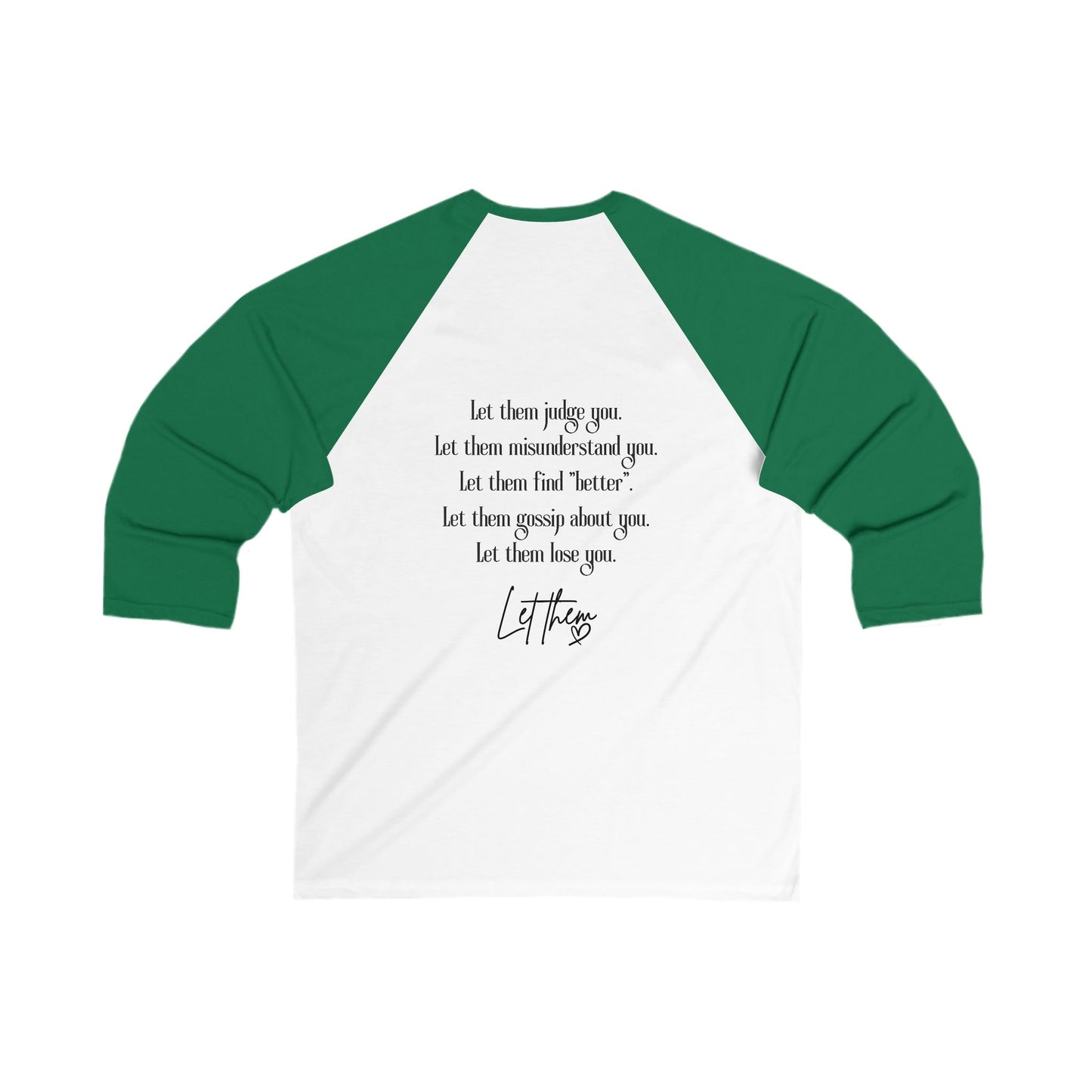 Let Them Bird Tattoo Baseball Tee — 3/4 Sleeve Shirt
