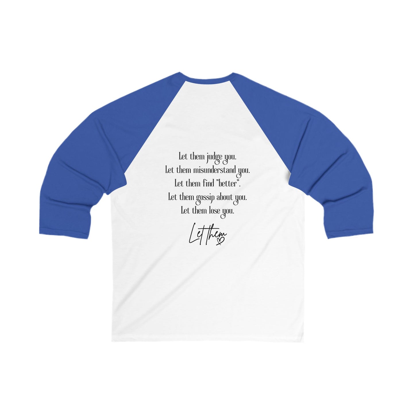 Let Them Tattoo-Baseball Tee Style Graphic Raglan for Rebels & Free Spirits