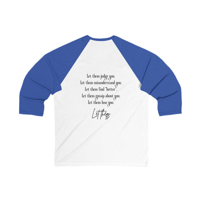 Let Them Bird Tattoo Baseball Tee — 3/4 Sleeve Shirt