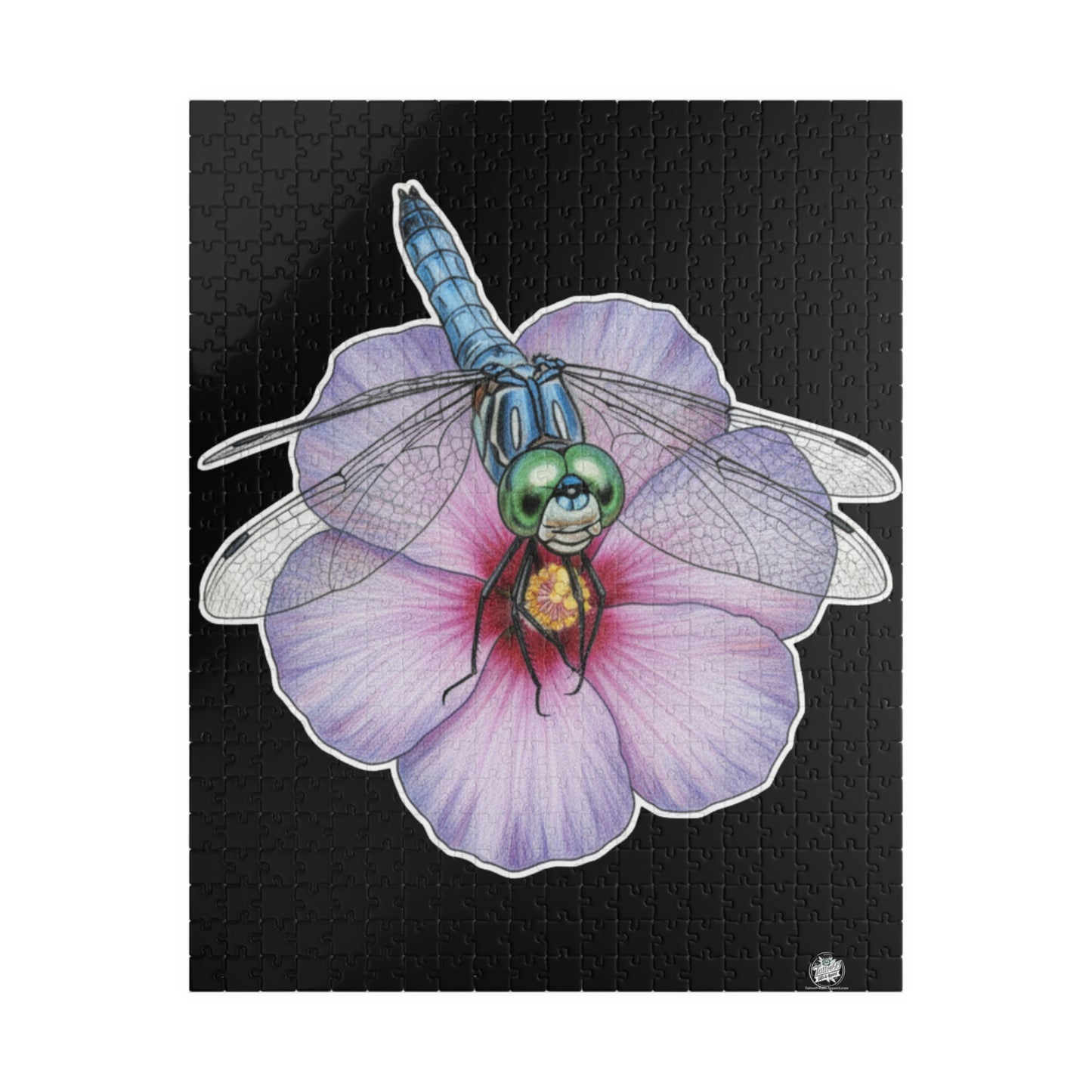 Dragonfly Hibiscus- Jigsaw Puzzle — 110/252/520/1014 - Piece Magical Artwork