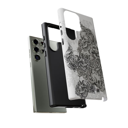 Cascading Skulls - Tough Phone Cases Available in most Galaxy series.