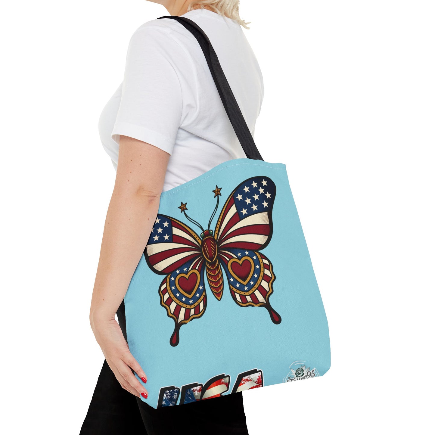Butterflies Are Free Patriotic Celebration Tote Bag