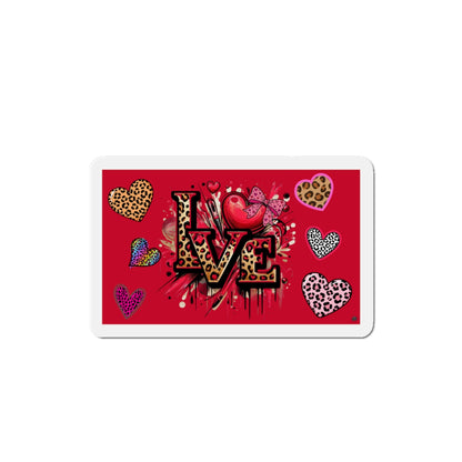 Love and Heart Tattoo Artwork - Die-Cut Magnet