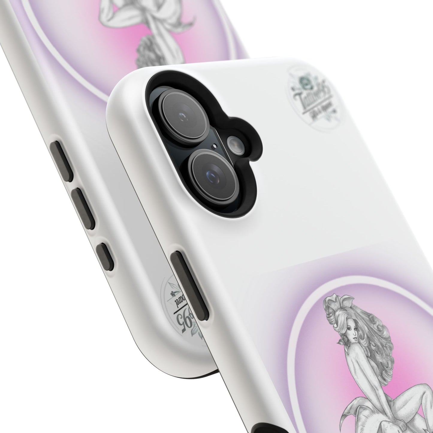 Pretty Bunny Vintage Artwork - iPhone Case