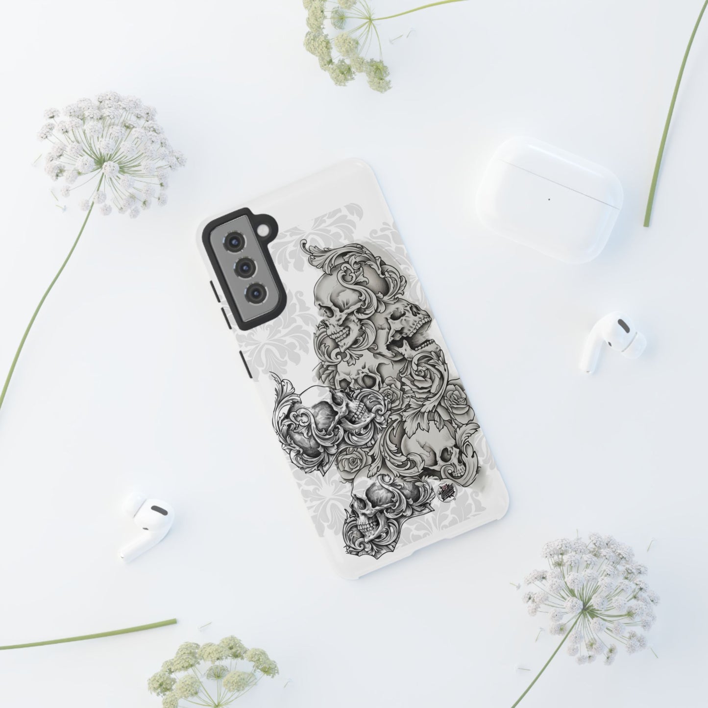 Cascading Skulls - Tough Phone Cases Available in most Galaxy series.