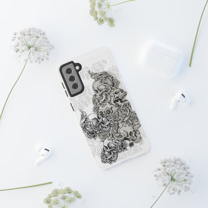 Cascading Skulls - Tough Phone Cases Available in most Galaxy series.