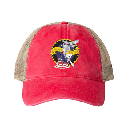 Happy 250th Birthday America — Women's Washed Mesh-Back Cap